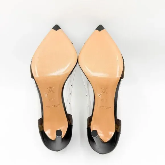 Louis Vuitton LV Monogram Call Back Heels Pumps EU 39.5 US 9.5 - Picture 10 of 12